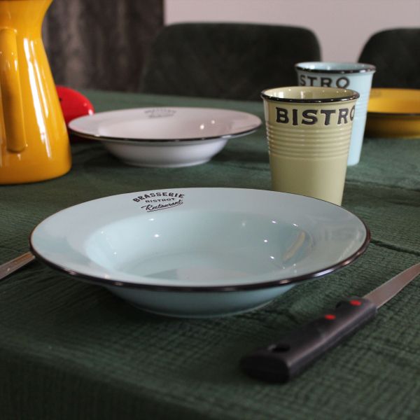 Assiettes colorées Brasserie bistrot (Lot de 6) - 8