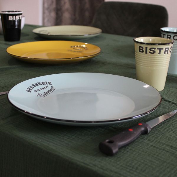 Assiettes colorées Brasserie bistrot (Lot de 6) - 32,90