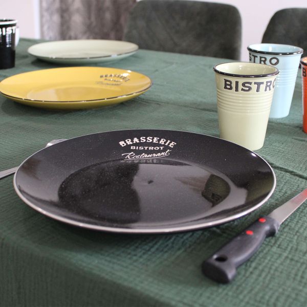 Assiettes colorées Brasserie bistrot (Lot de 6) - 6