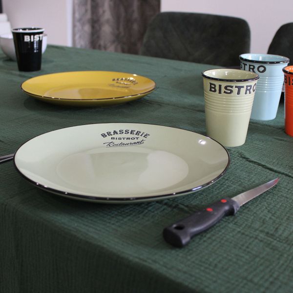Assiettes colorées Brasserie bistrot (Lot de 6) - 8