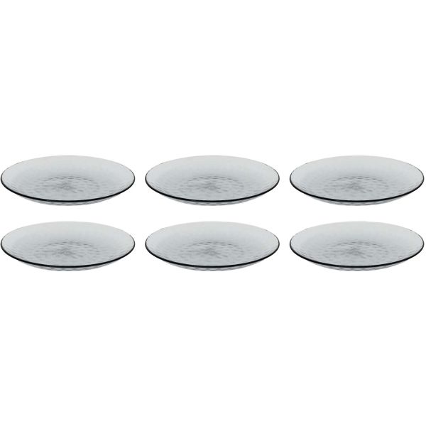 Assiettes en plastique effet martelé (Lot de 6)