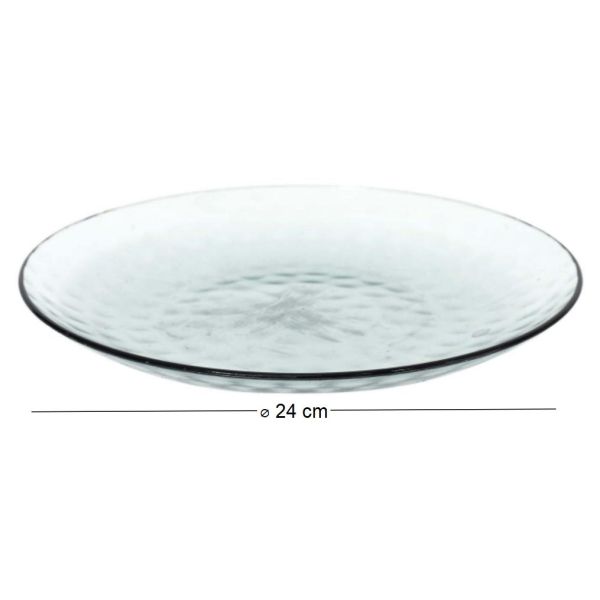 Assiettes en plastique effet martelé (Lot de 6) - 5