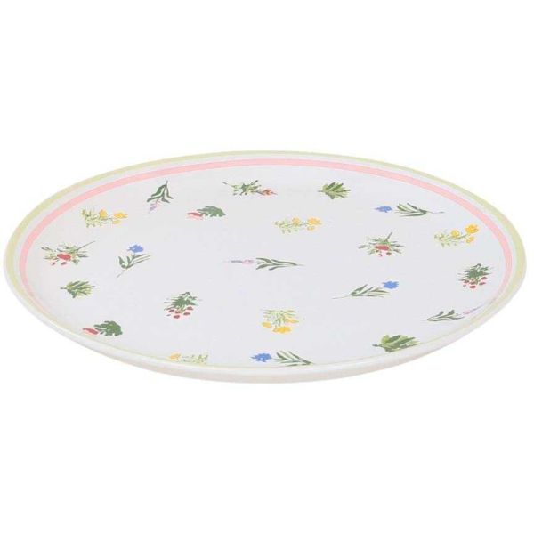 Assiettes en porcelaine Fleurs des champs 25 cm (Lot de 6) - 52,90