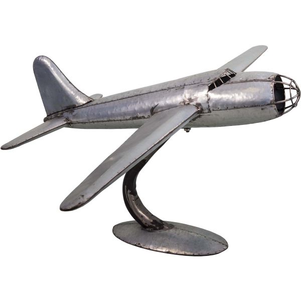 Avion décoratif à poser en fer