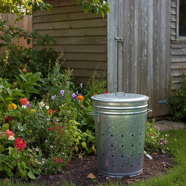 Bac multi-usages composteur acier galvanisé 100 litres - GUILLOUARD