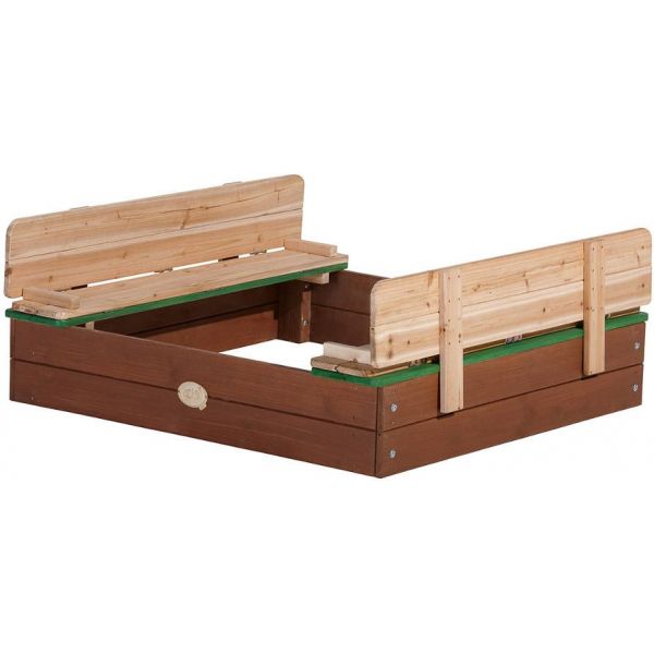 plum® Bac à sable enfant géant bancs bâche de protection bois