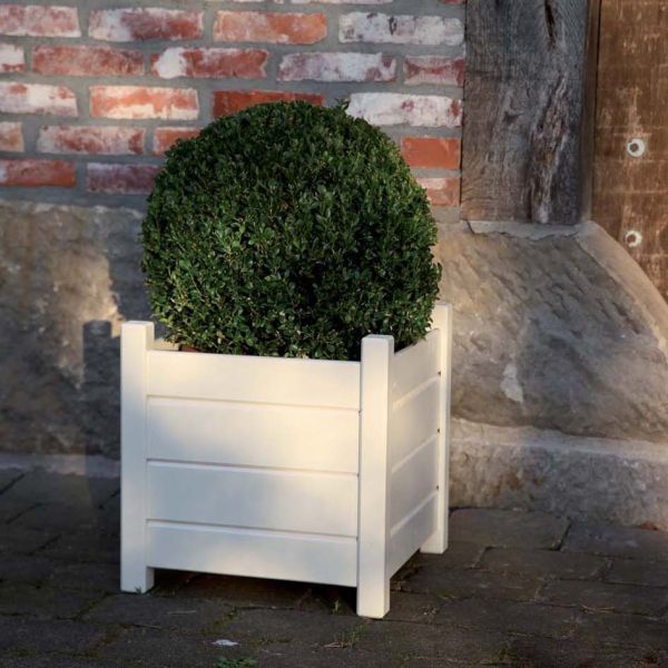 Bacs à fleurs carrés en pin (Lot de 2) - 6