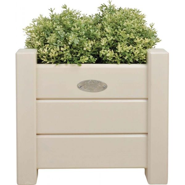 Bacs à fleurs carrés en pin (Lot de 2) - 5