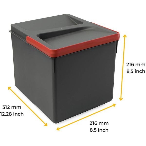 Bacs de tri pour tiroir de cuisine Recycle - EMU-0117