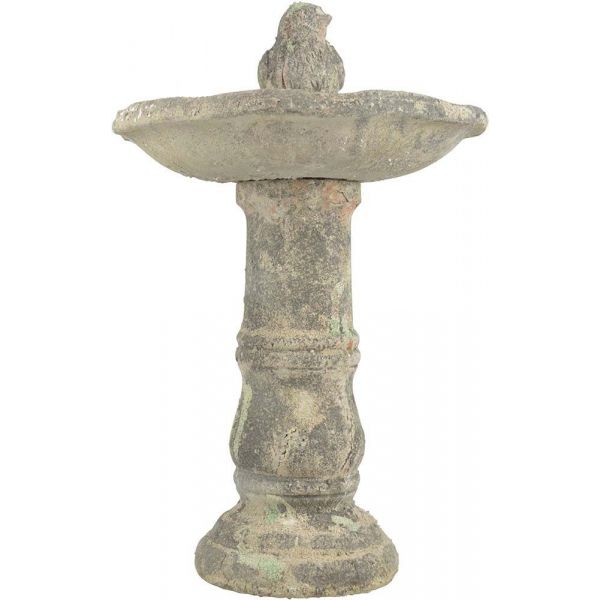 Bain à oiseaux piédestal en terre cuite - 89,90