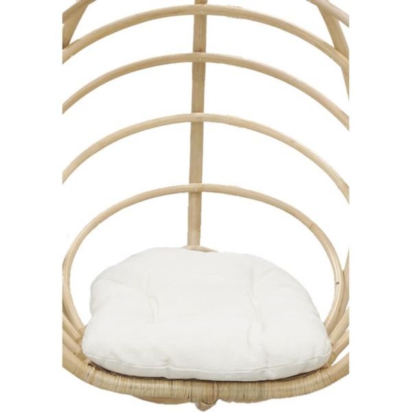 Fauteuil suspendu en rotin naturel + coussin - 519