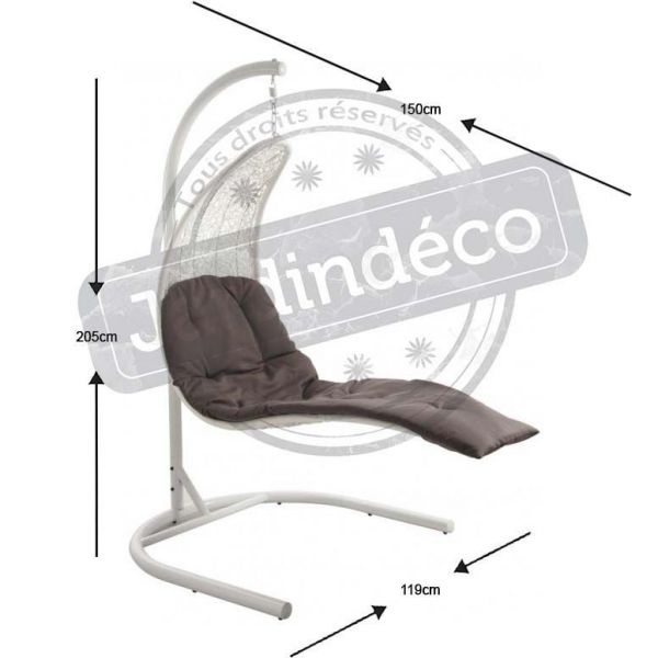 Balancelle transat en résine Manado - AUBRY GASPARD