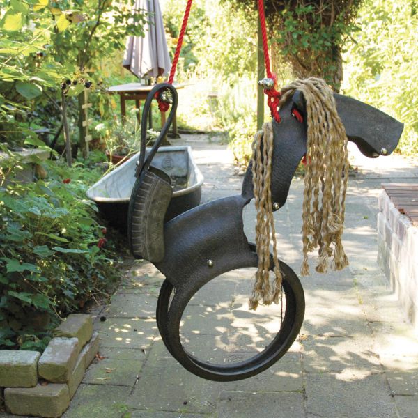 Balançoire cheval en pneu - 6
