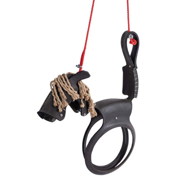 Balançoire cheval en pneu