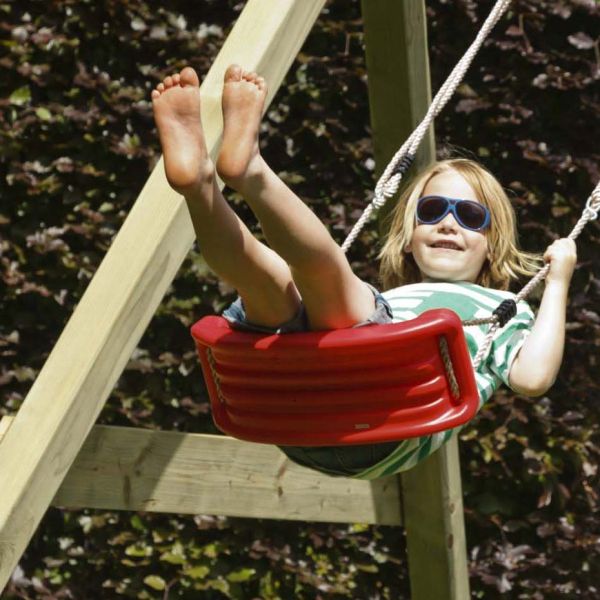 Balançoire enfant colorée cordes en chanvre - KBT