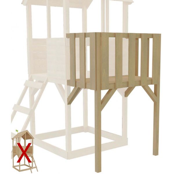 Balcon pour cabane Tower - 5