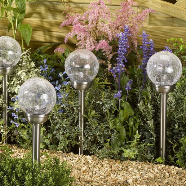 Balise solaire en inox et verre Majestic - SMART GARDEN PRODUCTS