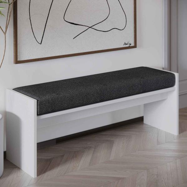 Banc en aggloméré avec coussin Pearl - 129