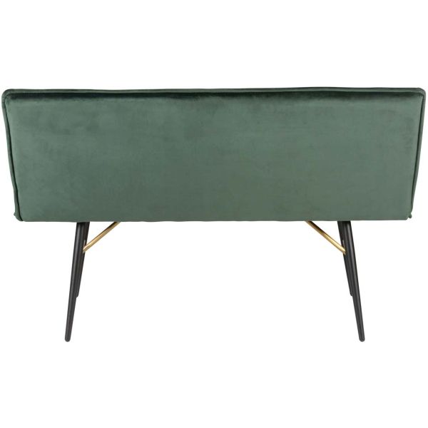 Banc art déco en velours vert Verona - 5