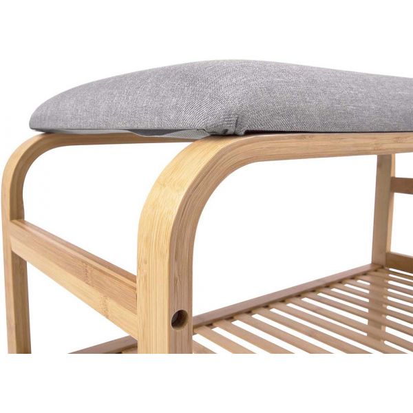 Banc en bambou avec coussin Fabric - LEITMOTIV