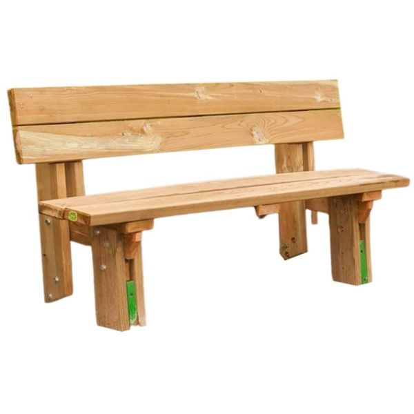 Banc en bois avec dossier