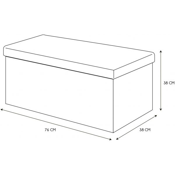 Banc coffre pliable Eleonor - CMP-3536