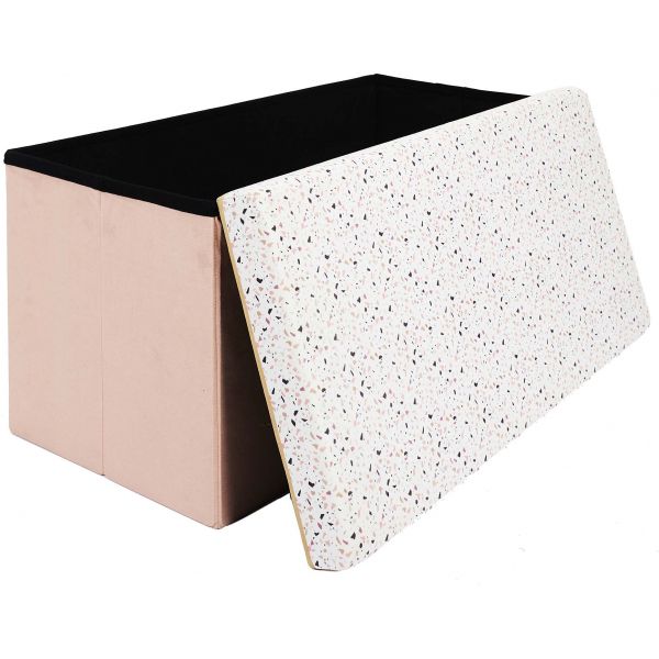 Banc coffre de rangement Terrazzo - CMP-3832