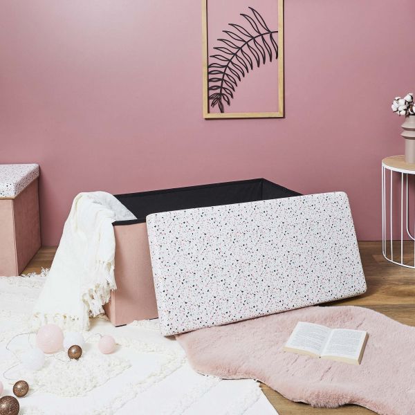 Banc coffre de rangement Terrazzo - THE HOME DECO FACTORY