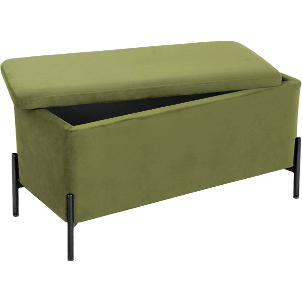 Banc avec coffre de rangement en velours Snog - 179