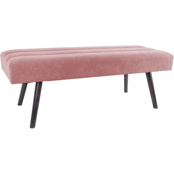 Banc design en velours et bois Explicit