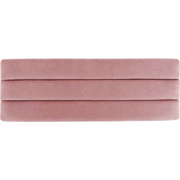 Banc design en velours et bois Explicit - PRE-0666