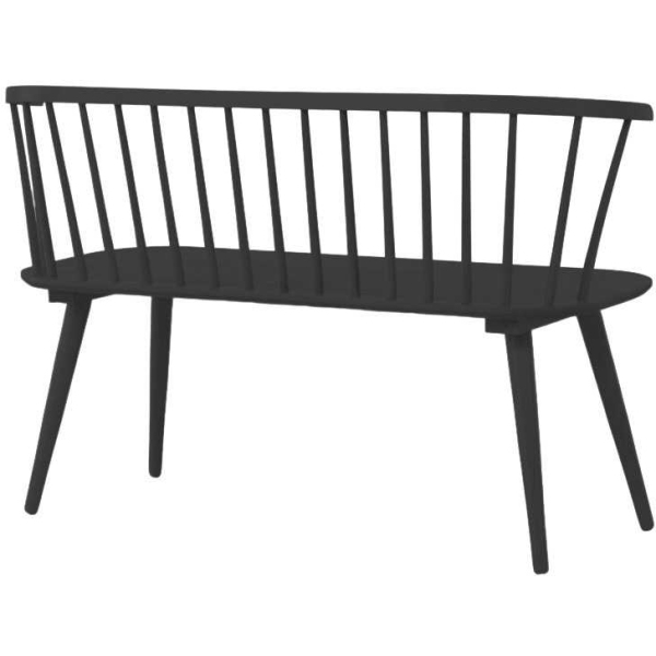 Banc en hévéa Bobby 120 x 49 x 77 cm - 5