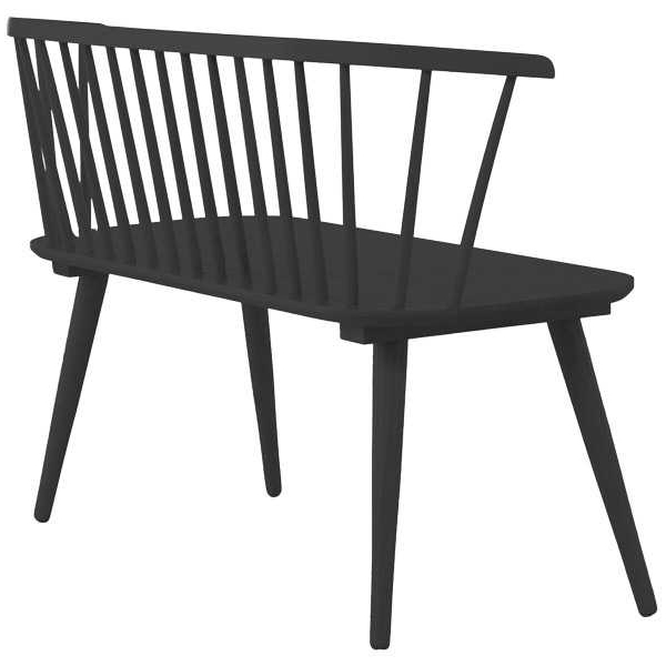 Banc en hévéa Bobby 120 x 49 x 77 cm - 6