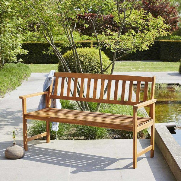 Banc de jardin en acacia massif Natura - WIS-0281