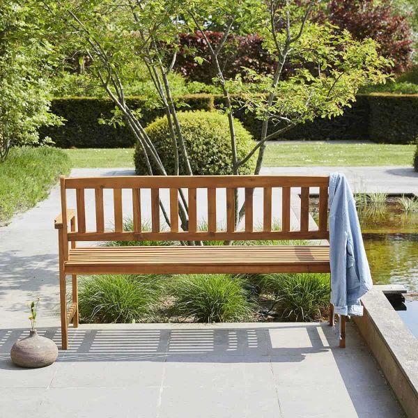 Banc de jardin en acacia massif Natura - 199