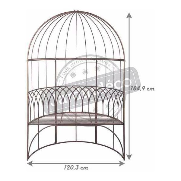 Banc de jardin en métal Belvédère - ESS-0859