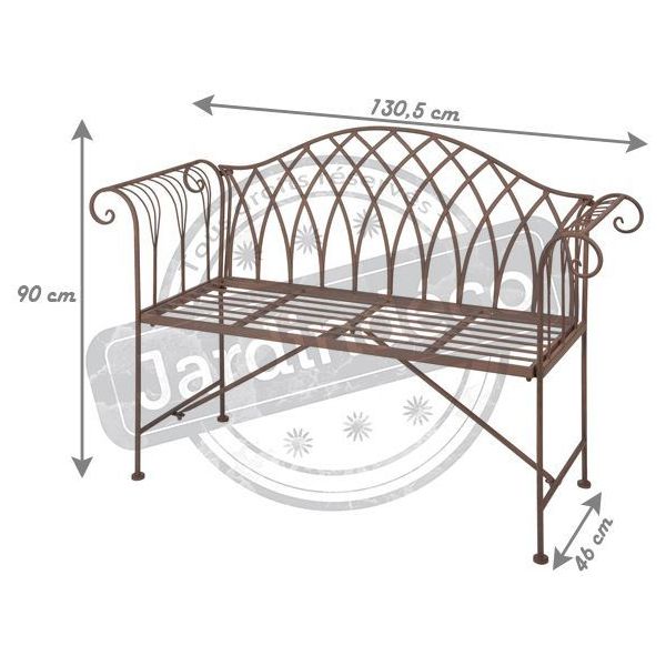 Banc de jardin en métal - ESS-0853