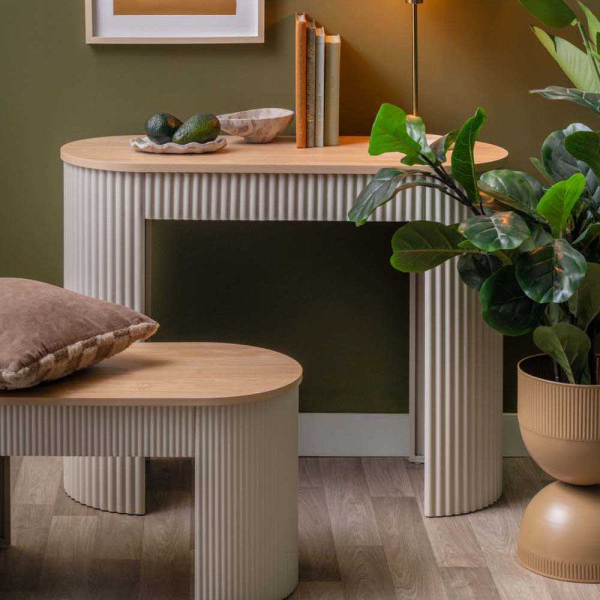 Banc en métal plateau en bois Estriado - PRE-2054