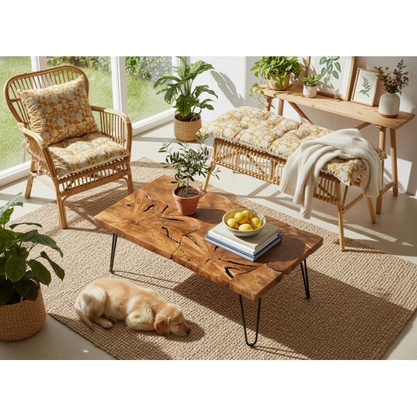 Banc en rotin naturel Keith - AUBRY GASPARD