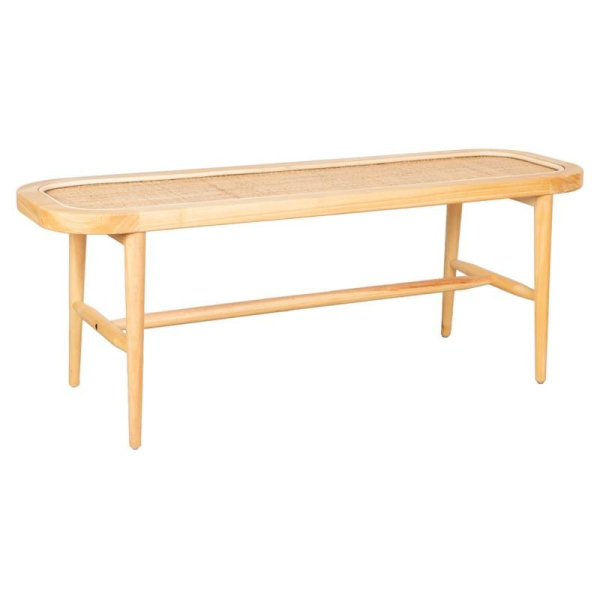 Banc en rotin naturel