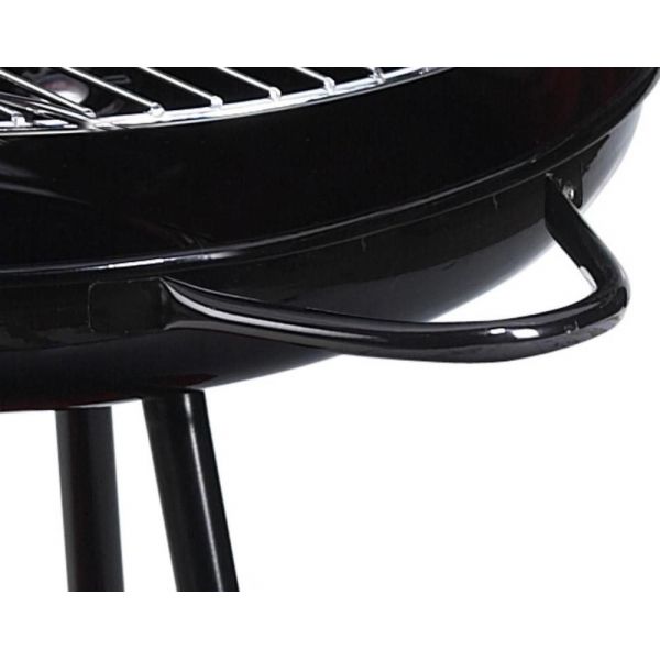 Barbecue à charbon sur roulettes camping (surface cuisson 42cm) Barbecue à charbon sur roulettes camping surface cuisson