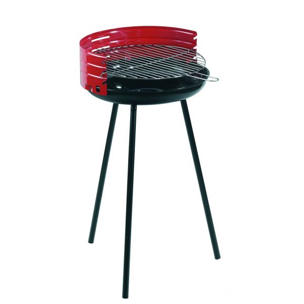 Barbecue à charbon trépied camping (surface cuisson 42cm) Barbecue à charbon sur roulettes camping surface cuisson