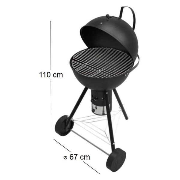 Barbecue cloche à charbon de bois Giotto - 5