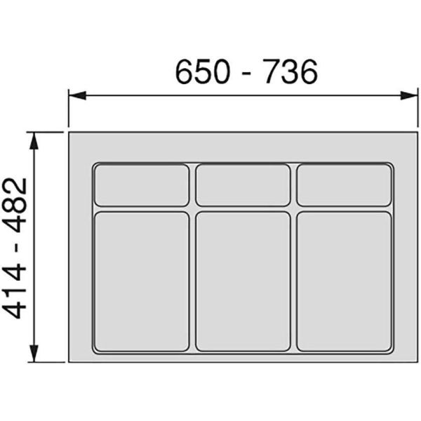 Base pour bacs de tri Recycle - EMU-0260