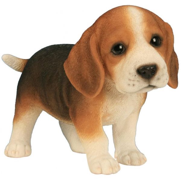 Bébé beagle en résine 23 cm