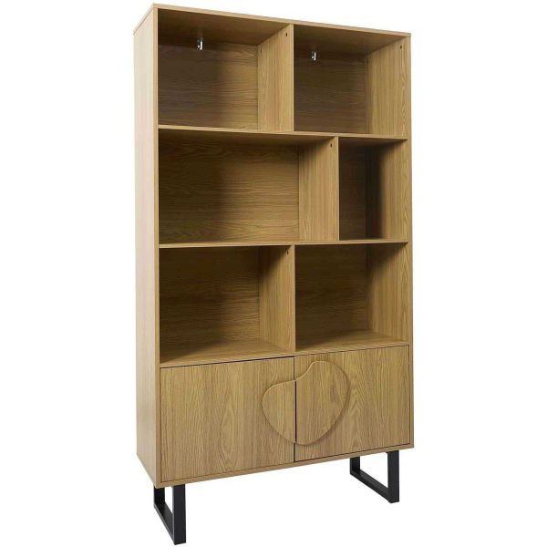 Bibliothèque en mdf et métal Calypso - CMP-5210