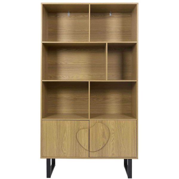 Bibliothèque en mdf et métal Calypso