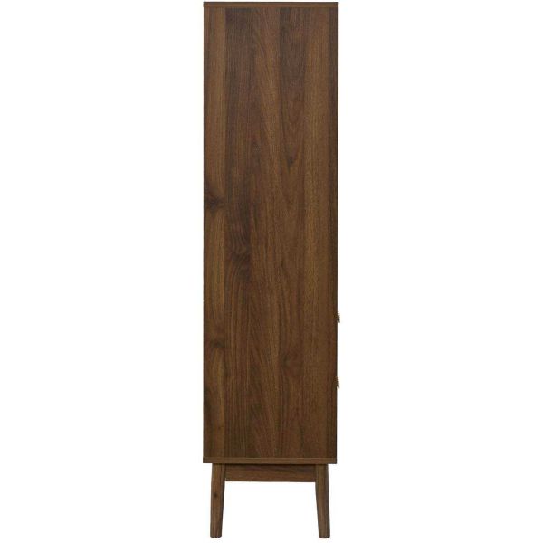 Bibliothèque en bois 5 niches et 2 tiroirsTiffany - 6