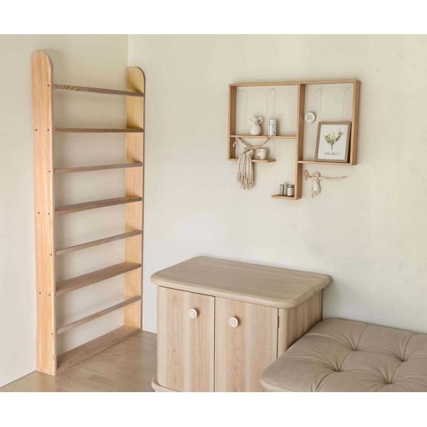 Bilbiothèque murale en pin Bookz - HANAH HOME