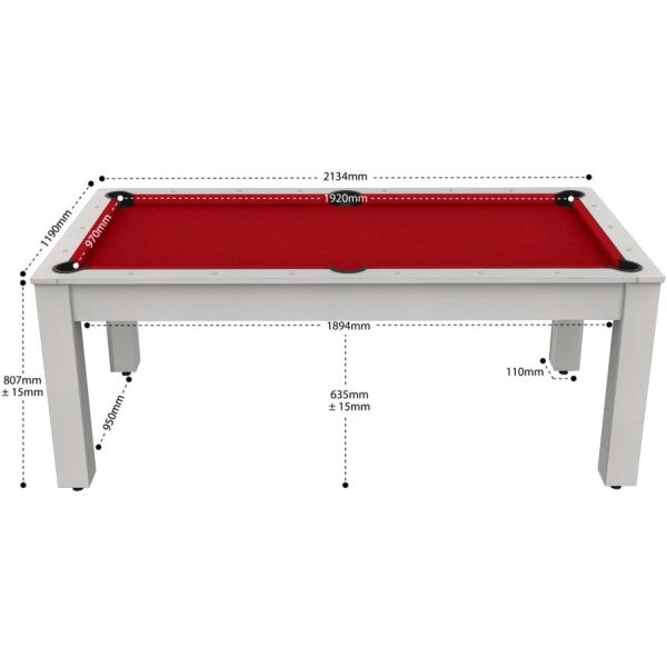 Billard convertible table 8 personnes Arizona - JGF-0191